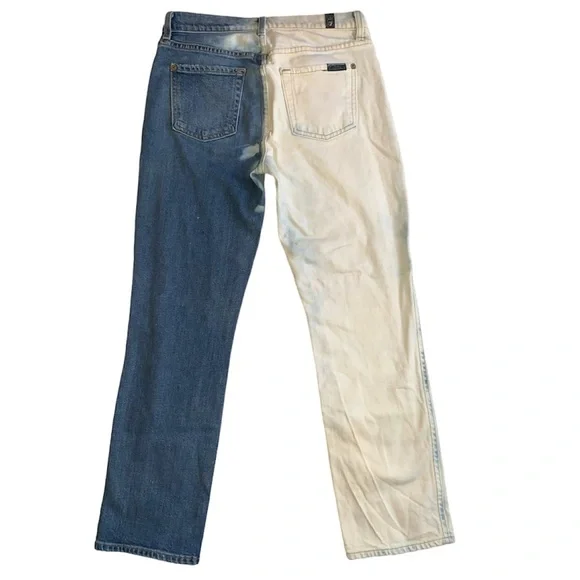 7 For All Man Kind Edie Jeans Size 25 Button Fly - Picture 2 of 13